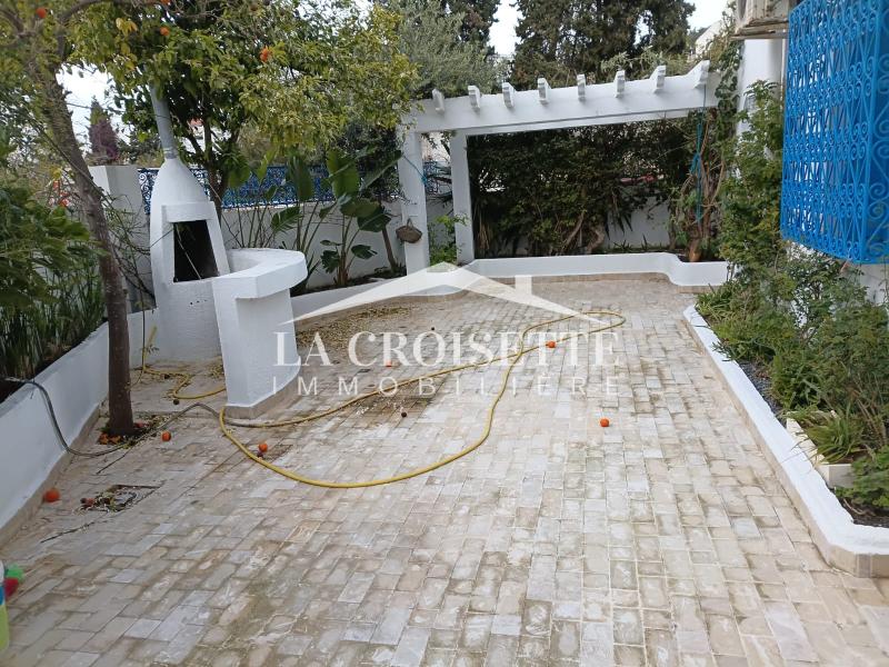 Rez-de-chaussée de villa S+3 avec terrasse à Sidi Bou Saïd